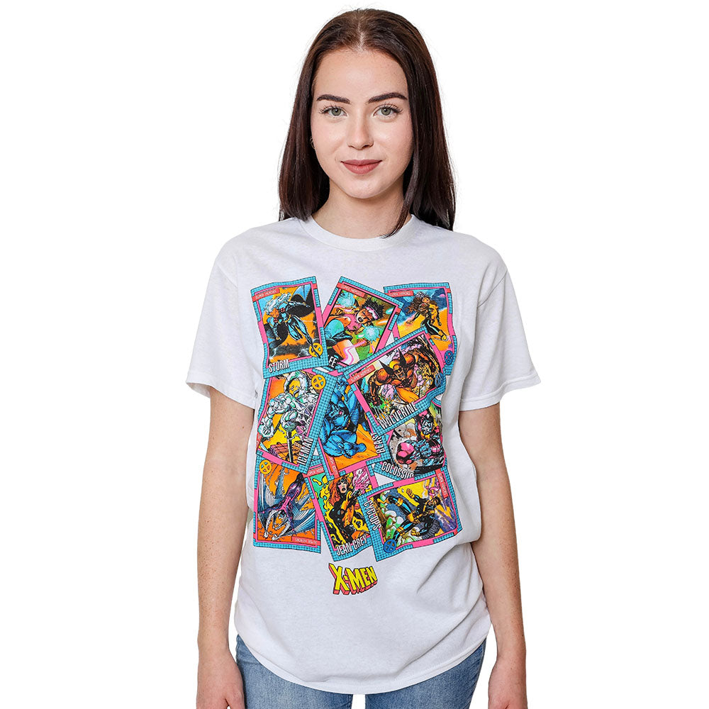 X-Men 90's Trading Cards Collection by Jim Lee Marvel Comics Adult T-Shirt