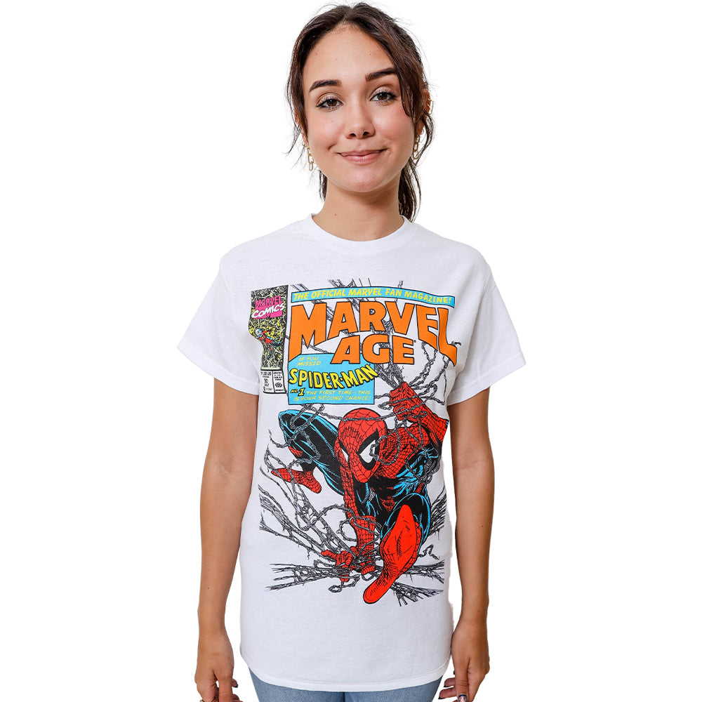 Spider-Man 90's Marvel Age Officially Licensed Adult T Shirt