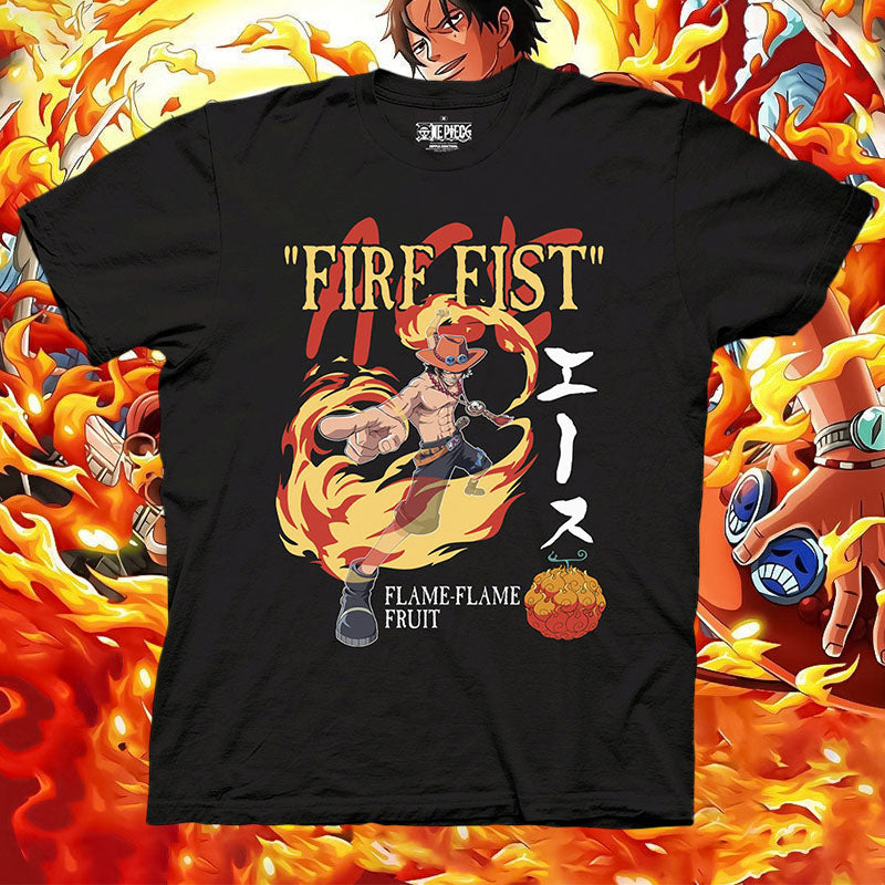 One Piece Fire Fist Ace Limited Color Adult T-Shirt