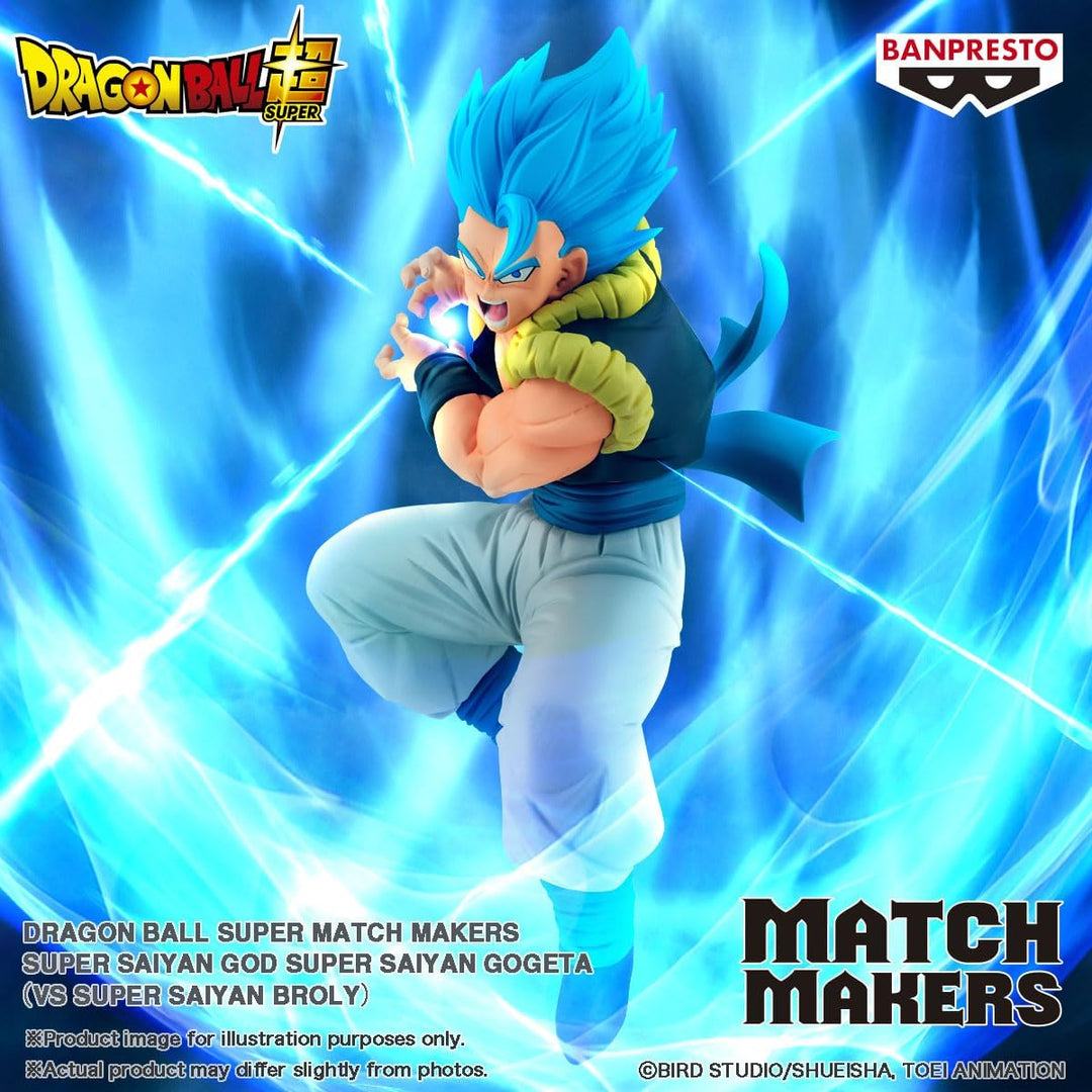 Banpresto - Dragon Ball Super - Super Saiyan God Super Saiyan Gogeta vs Super Saiyan Broly Bandai Spirits Match Makers Figure