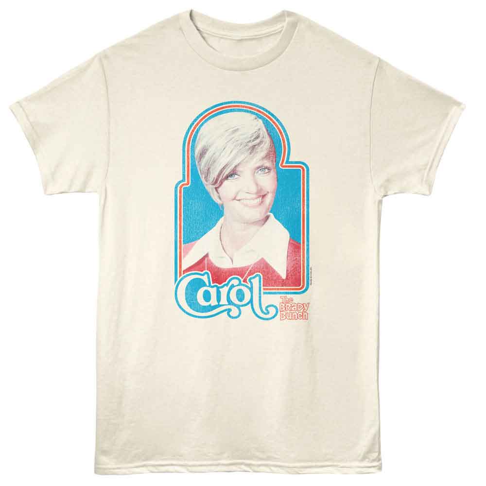 Brady Bunch - Carol 70S Iron On - American Classics - Natural Adult Short Sleeve T-Shirt