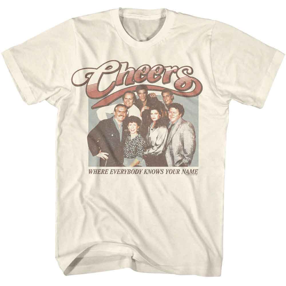Cheers - Group Photo - American Classics - Solid Off-White Adult Short Sleeve T-Shirt