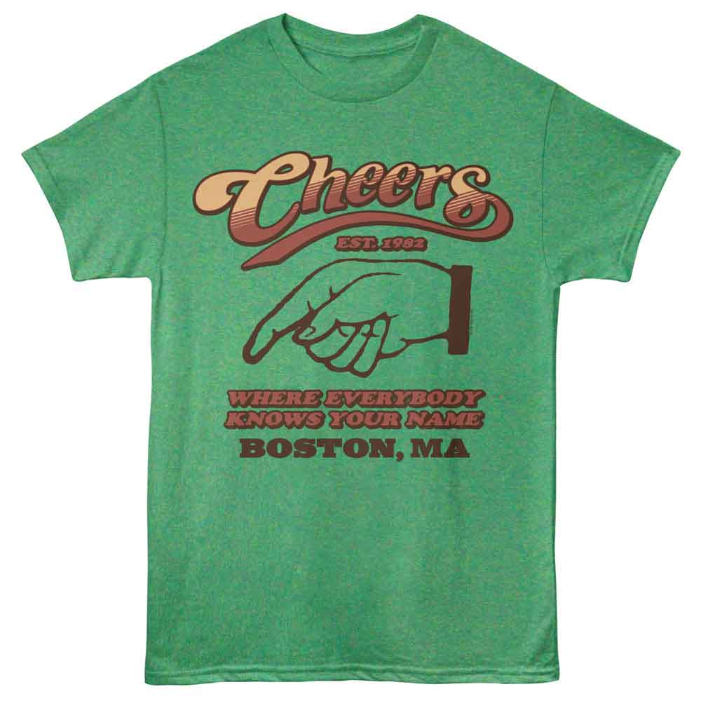 Cheers - Boston MA - American Classics - Green Heather Adult Short Sleeve T-Shirt