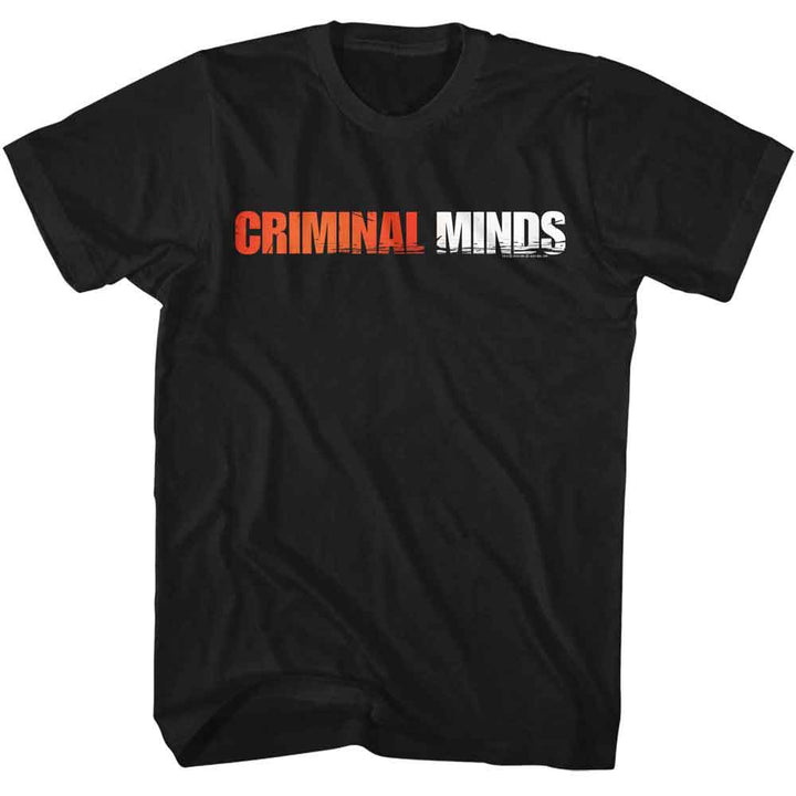 Criminal Minds - Logo - American Classics - Black Front Print Adult Short Sleeve T-Shirt