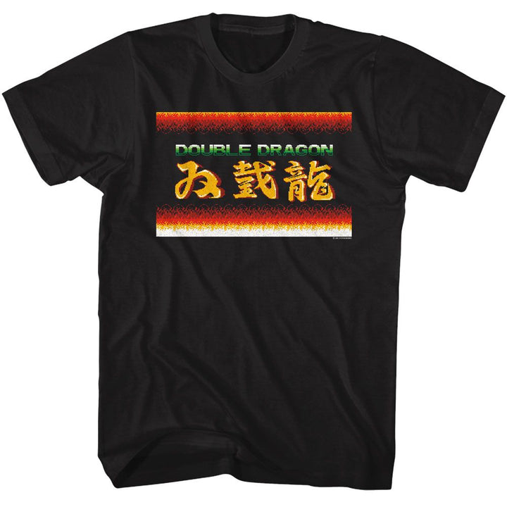Double Dragon - Screen - American Classics - Solid Black Adult Short Sleeve T-Shirt