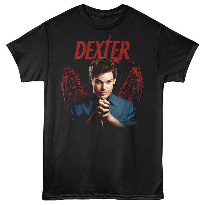Dexter - Blood Wings Alt - American Classics - Black Adult Short Sleeve T-Shirt