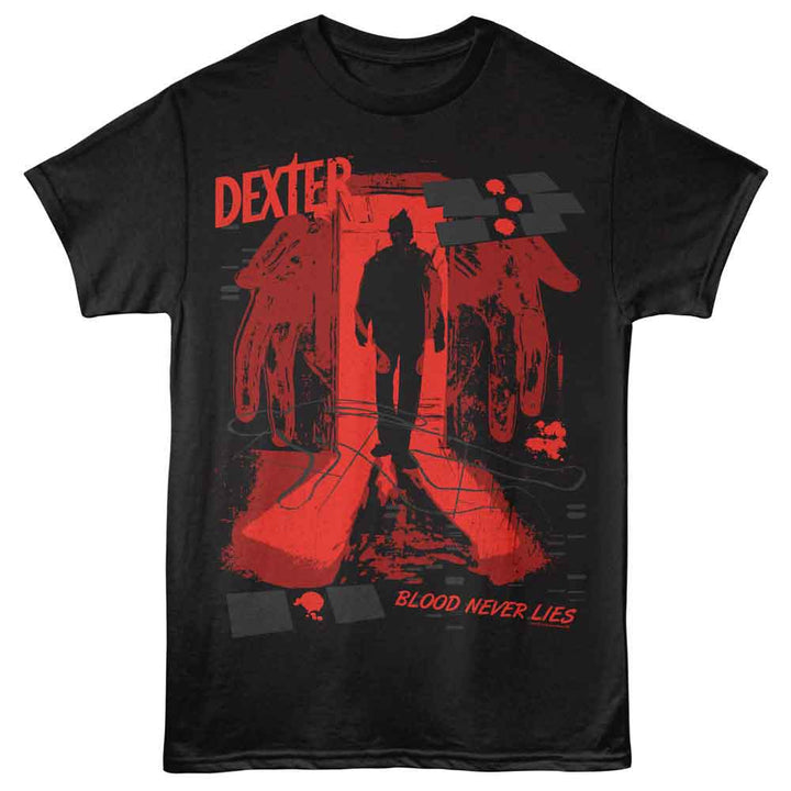 Dexter - Blood Never Lies - American Classics - Black Adult Short Sleeve T-Shirt