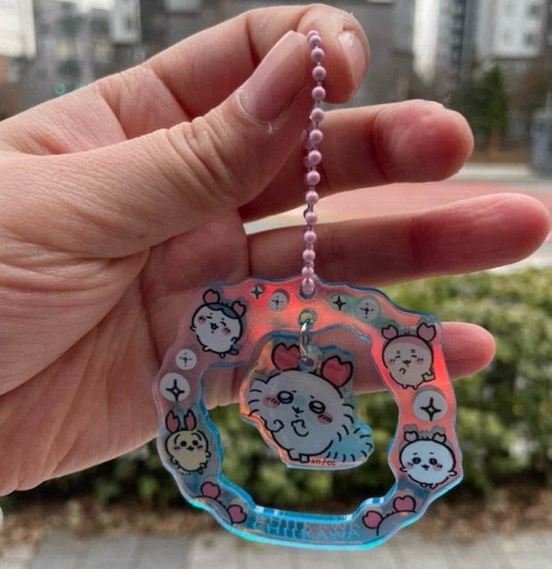 Chiikawa Twinkle Hologram Random Key Ring Blind Box