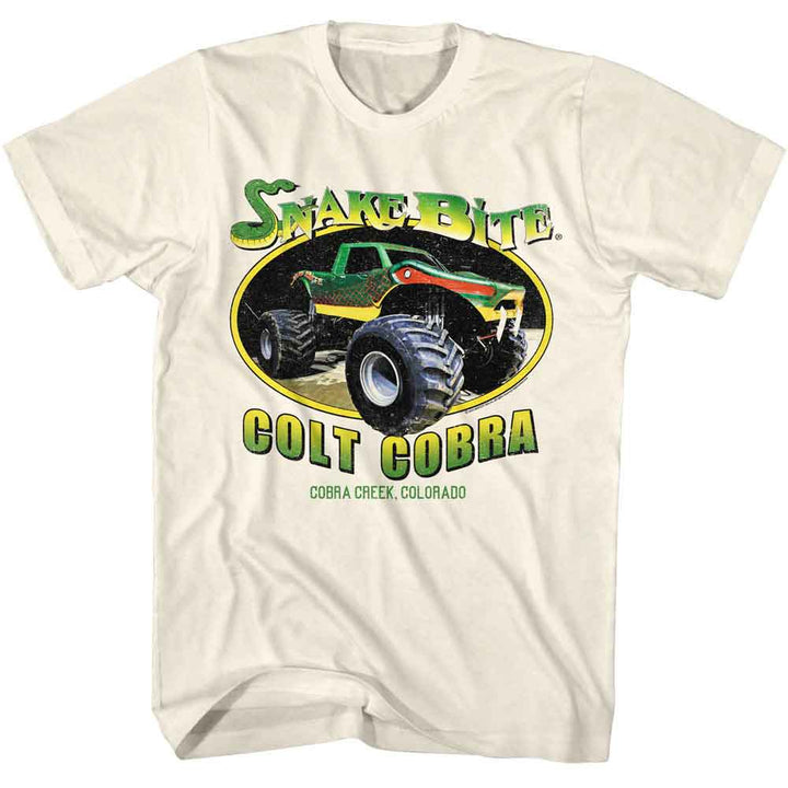 Bigfoot - Snake Bite - American Classics - Solid Off-White Adult Short Sleeve T-Shirt