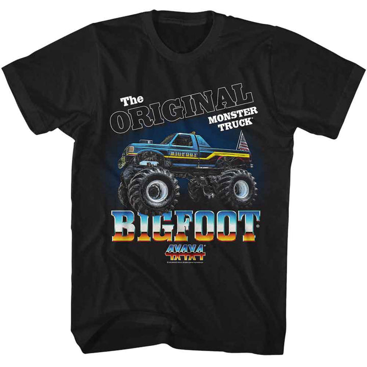 Bigfoot - The Original - American Classics - Solid Black Adult Short Sleeve T-Shirt