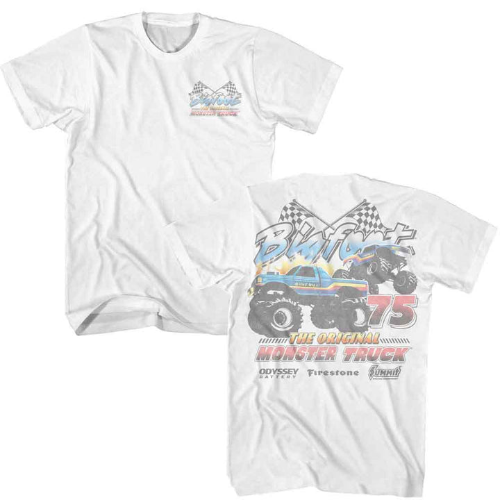 Bigfoot - Two Trucks 92 - American Classics - Solid White Adult Short Sleeve T-Shirt