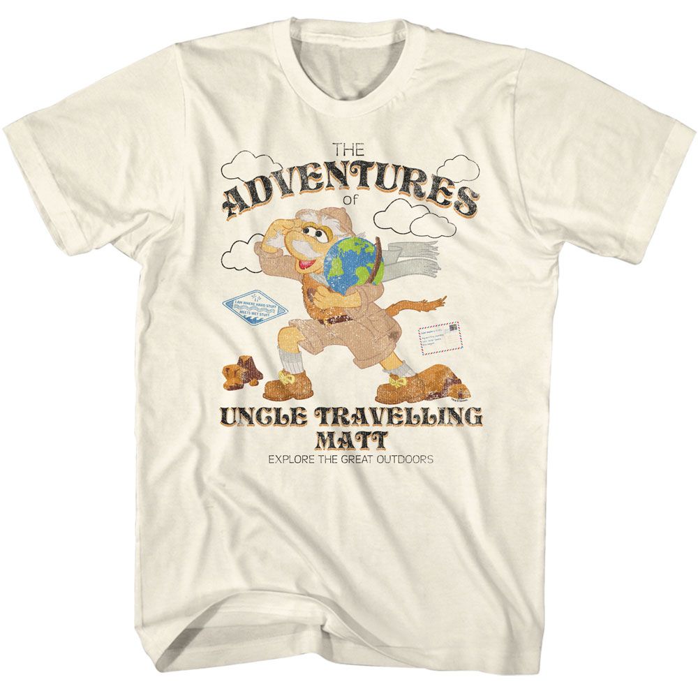 Fraggle Rock - Adventures - American Classics - Solid Off-White Adult Short Sleeve T-Shirt