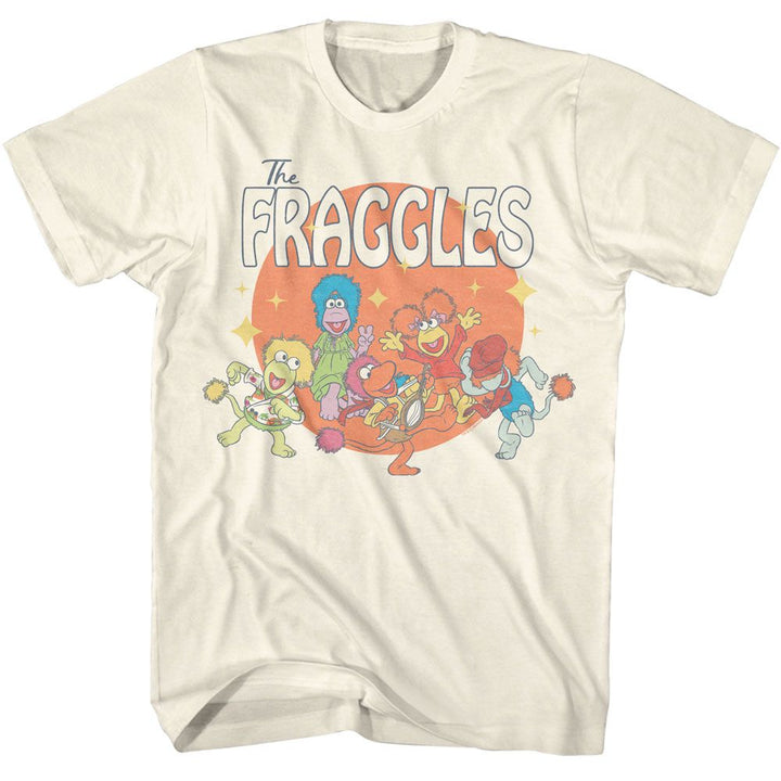 Fraggle Rock - The Fraggles Circle - American Classics - Solid Off-White Adult Short Sleeve T-Shirt
