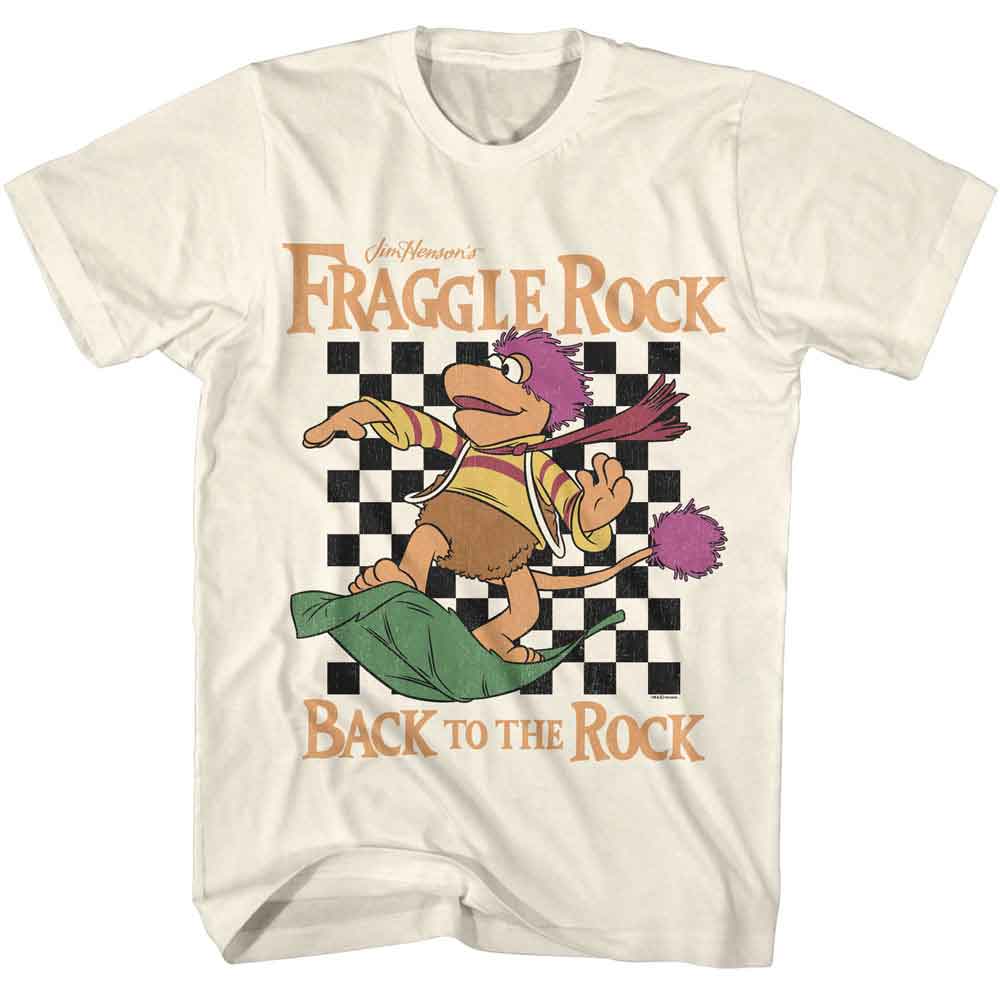 Fraggle Rock - Gobo Race - American Classics - Solid Off-White Adult Short Sleeve T-Shirt
