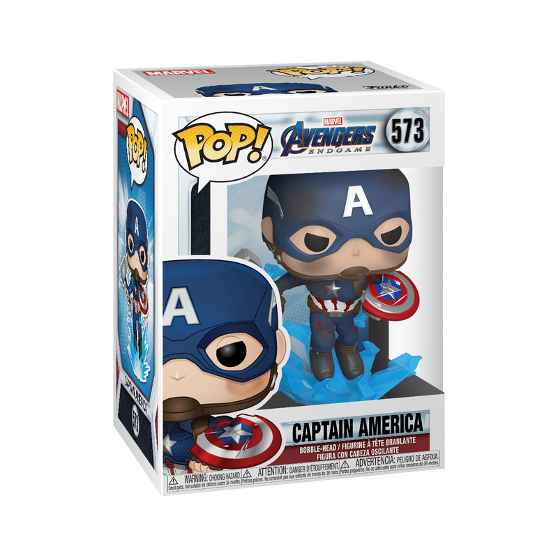 Funko Pop! Marvel: Avengers Endgame - Captain America with Broken Shield & Mjoinir