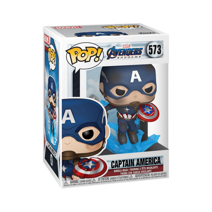 Funko Pop! Marvel: Avengers Endgame - Captain America with Broken Shield & Mjoinir