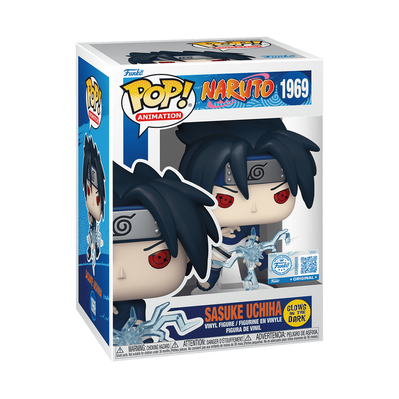 Funko Pop! Animation: Naruto - Sasuke Uchiha #1969 Glow-in-the-dark Entertainment Earth Exclusive