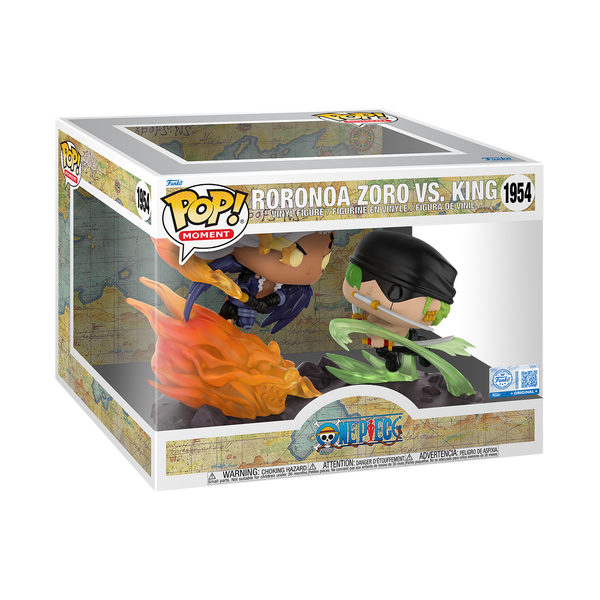 Funko Pop! Moment: One Piece - Roronoa Zoro Vs Unmasked King #1954 GameStop Exclusive