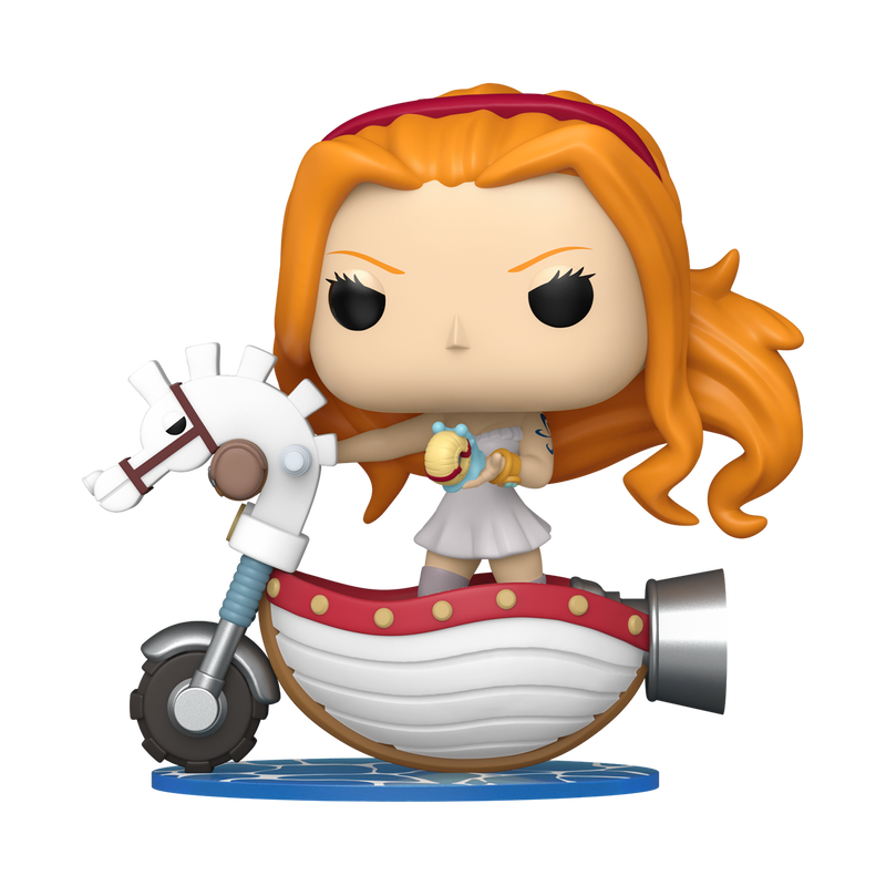 Funko Pop! Rides Deluxe: One Piece - Nami with White Hobby Horse #128 YourFavoriteTShirts Funko Pop! Rides Deluxe: One Piece - Nami with White Hobby Horse #128 YourFavoriteTShirts