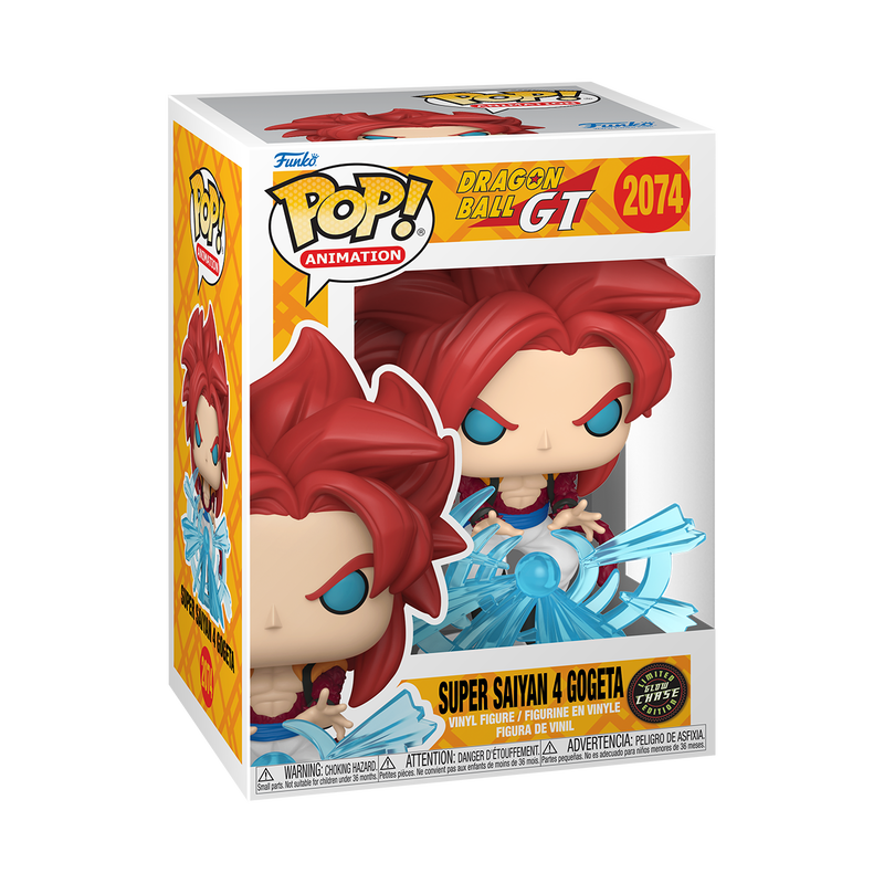 Funko Pop! Animation: Dragon Ball GT - Super Saiyan 4 Gogeta with Energy Blast #2074 Glow-in-the-dark Chase