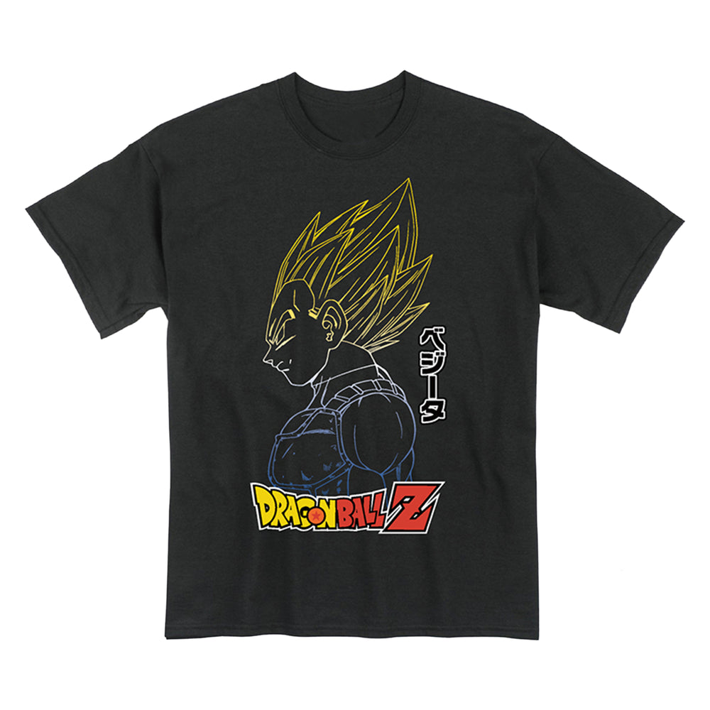 Dragon Ball Z - Super Saiyan Vegeta Black Adult Men's T-Shirt