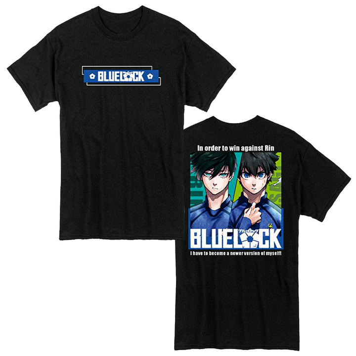 Blue Lock - Rin & Isagi - Front And Back Print Adult Men's T-Shirt