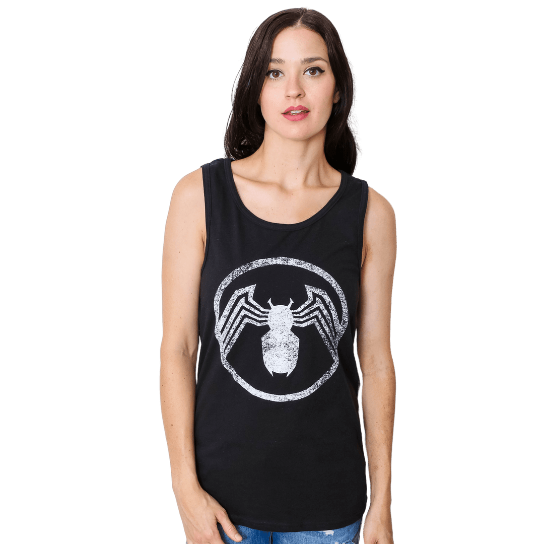 Venom Circle Logo Marvel Comics Adult Tank Top