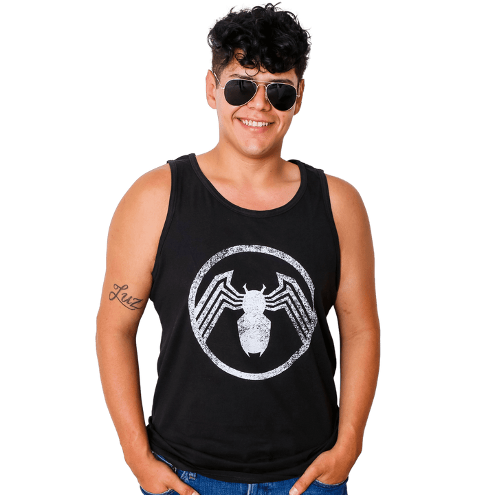 Venom Circle Logo Marvel Comics Adult Tank Top