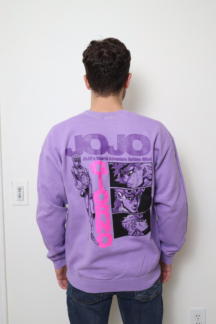 JoJo's Bizarre Adventure Giorno Golden Wind - Front & Back Print - Licensed Adult Sweatshirt