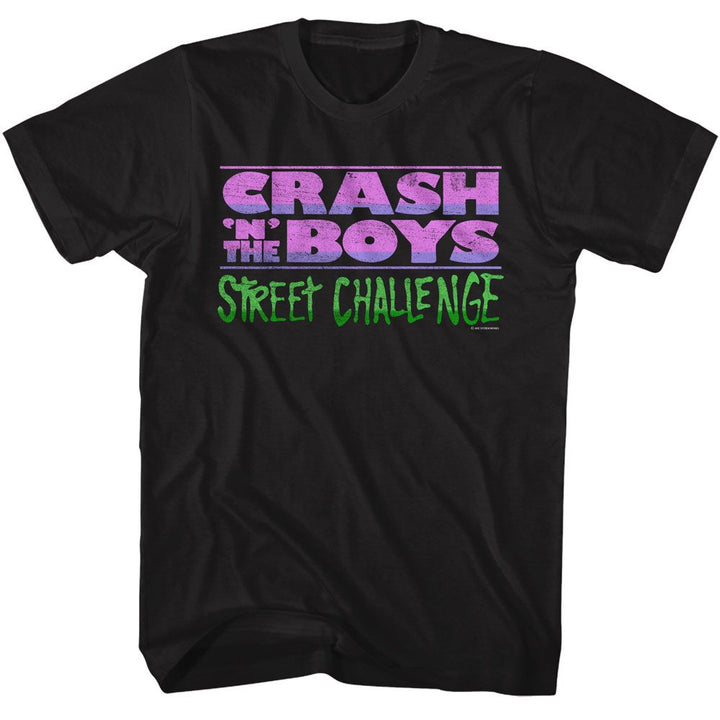 River City Ransom - Crash N The Boys Logo - American Classics - Solid Black Adult Short Sleeve T-Shirt