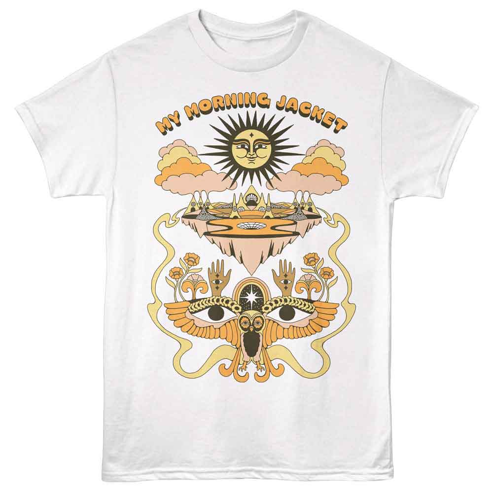 My Morning Jacket - Suniverse - White - Front Print Solid Adult Unisex Short Sleeve T-Shirt