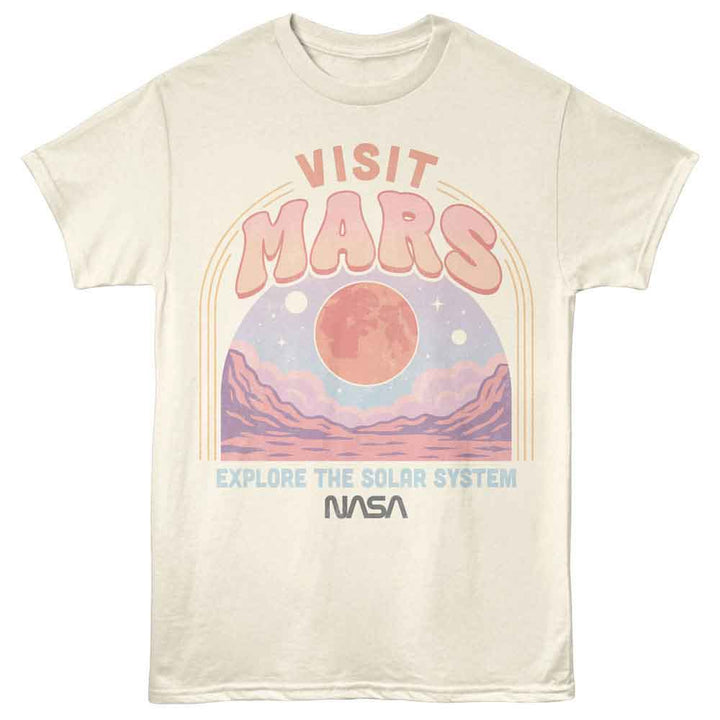 NASA - Visit Mars - American Classics - Natural Adult Short Sleeve T-Shirt