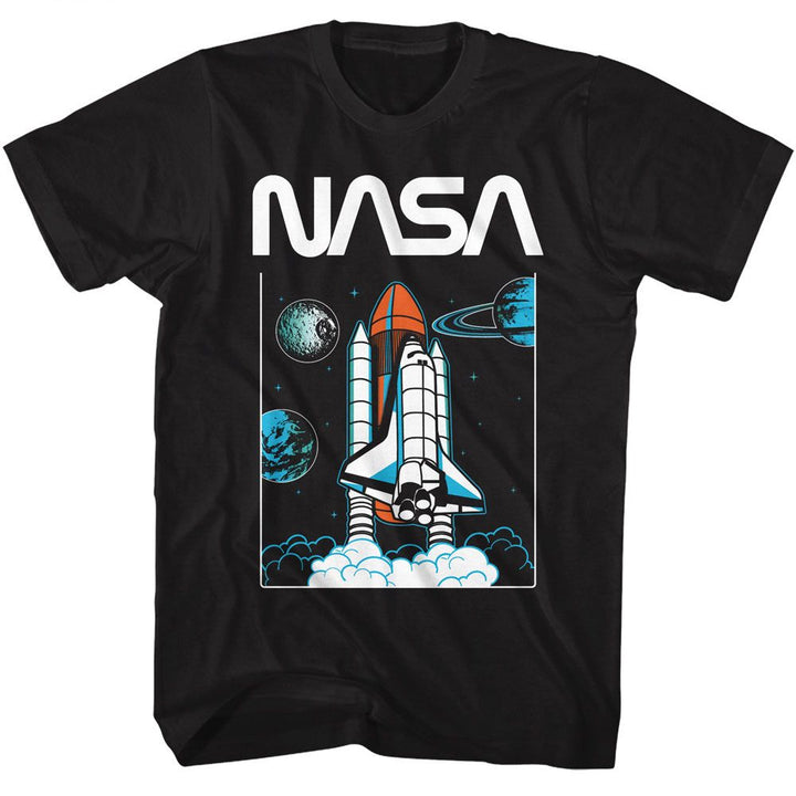 NASA - Planets - American Classics - Solid Black Adult Short Sleeve T-Shirt
