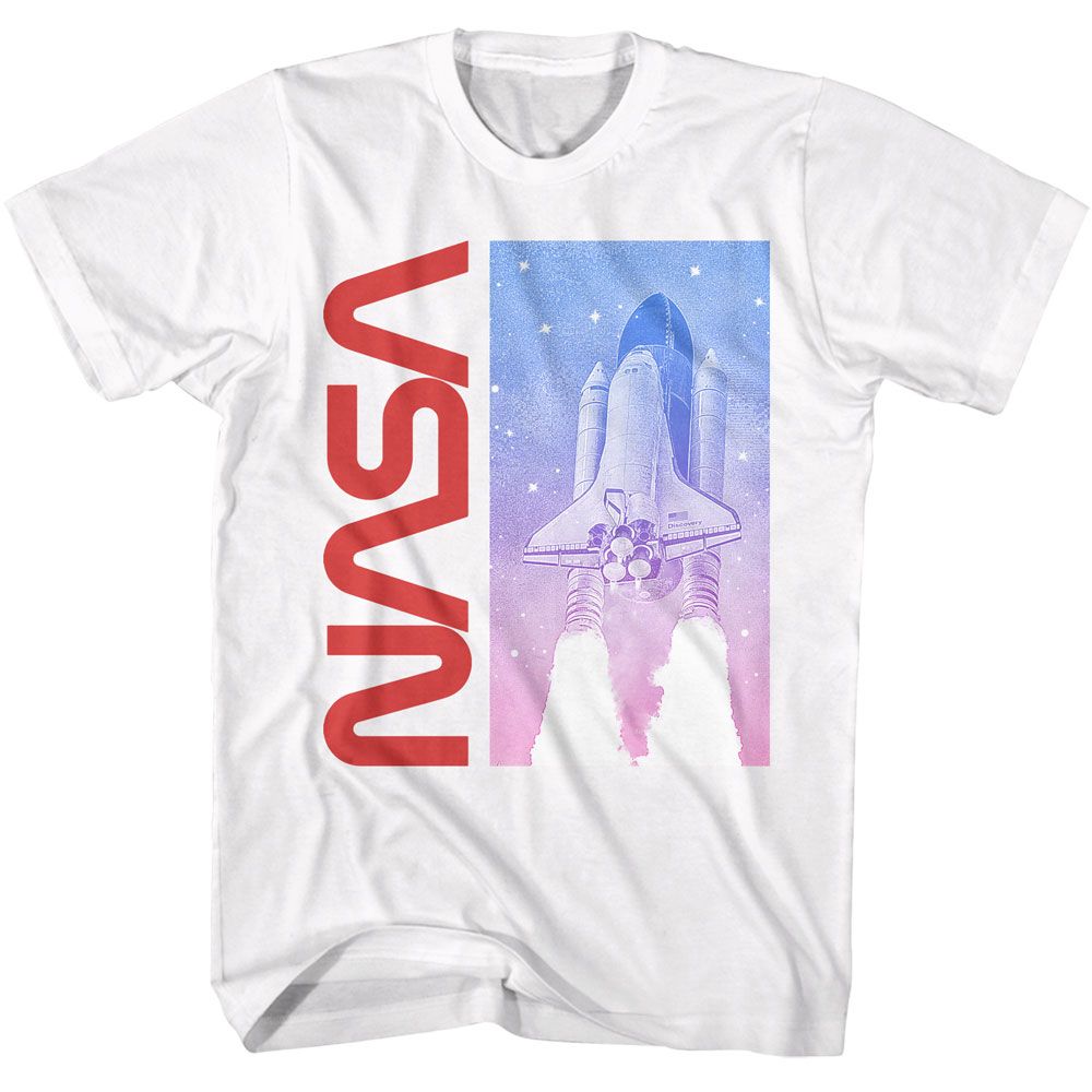 Nasa - Shuttle In Flight - Officially Licensed Adult Short Sleeve T-Shirt