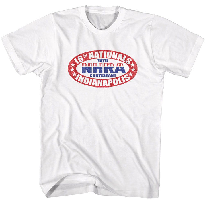 NHRA - 16th Nationals - American Classics - Solid White Adult Short Sleeve T-Shirt