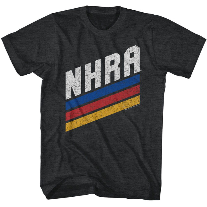 NHRA - Bars - American Classics - Heather Black Adult Short Sleeve T-Shirt