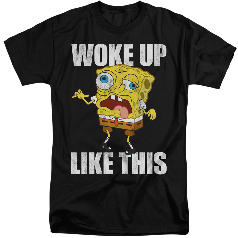 SpongeBob SquarePants - Woke Up Like This Meme - Adult Men T-Shirt