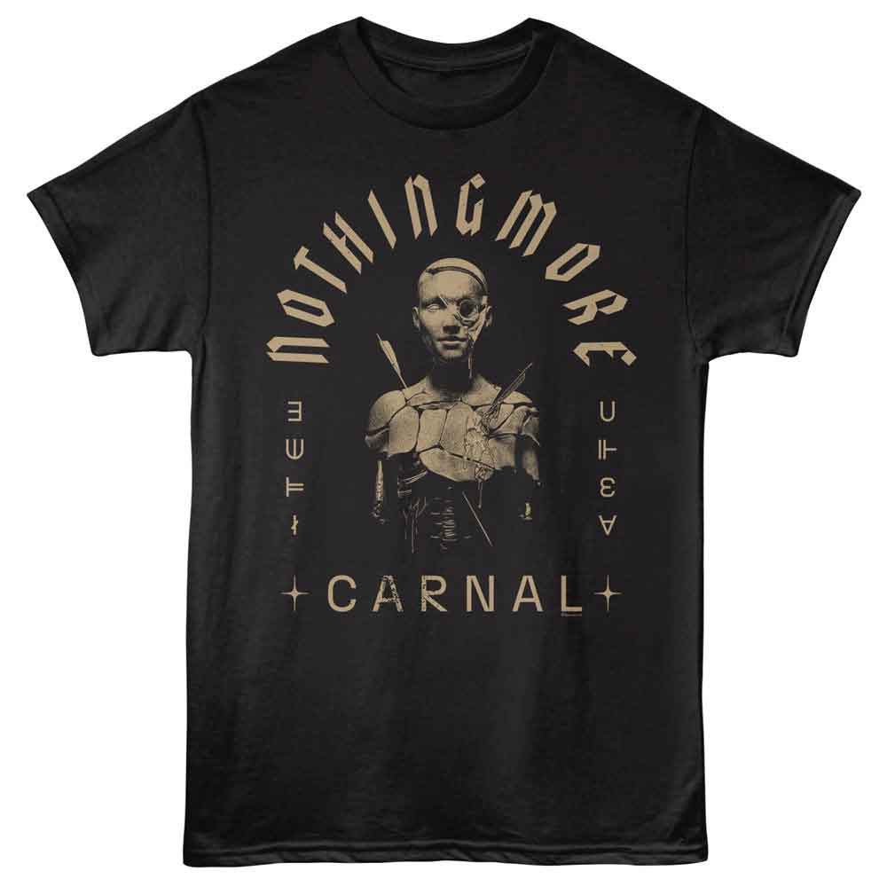 Nothing More - Carnal - Black - Front Print Solid Adult Unisex Short Sleeve T-Shirt