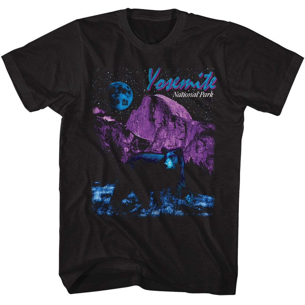 National Parks - Yosemite 1992 - American Classics - Solid Black Adult Short Sleeve T-Shirt