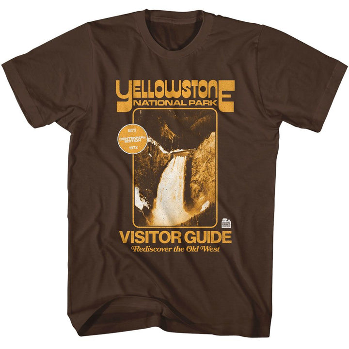 National Parks - Yellowstone 72 - American Classics - Solid Brown Adult Short Sleeve T-Shirt