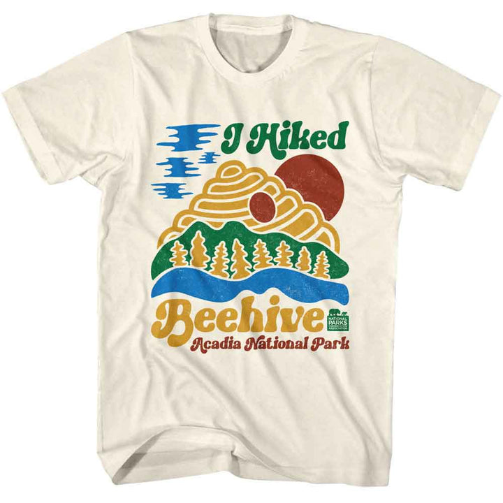National Parks - Beehive Trail Acadia - American Classics - Solid Off-White Adult Short Sleeve T-Shirt