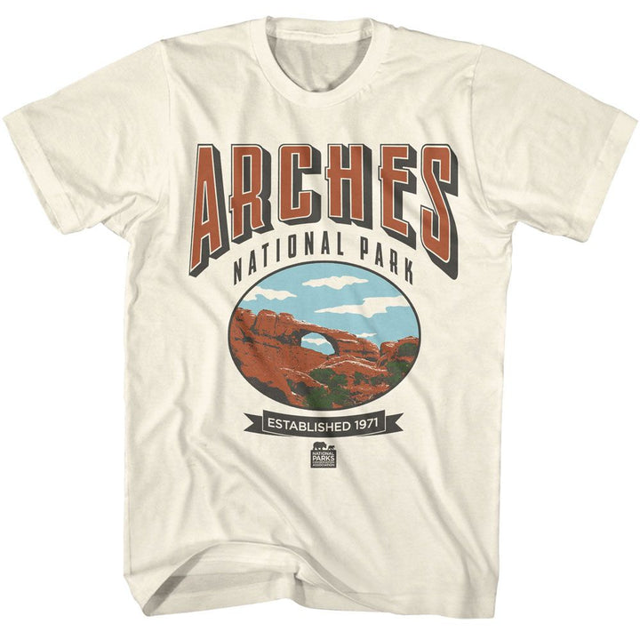 National Parks - Arches - American Classics - Solid Off-White Adult Short Sleeve T-Shirt