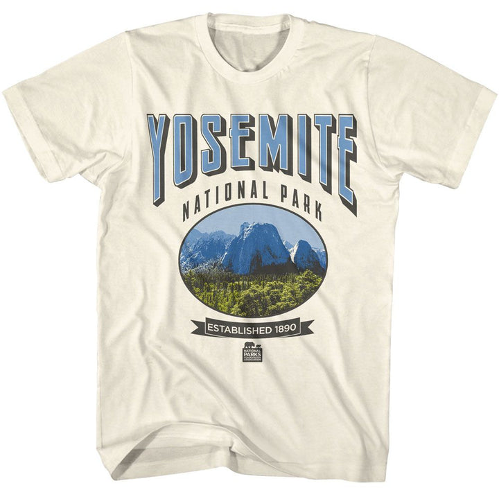 National Parks - Yosemite - American Classics - Solid Off-White Adult Short Sleeve T-Shirt