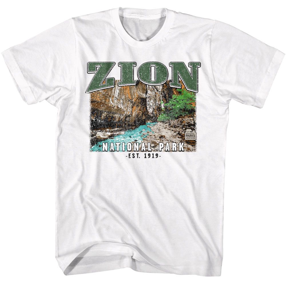 National Parks - Zion - American Classics - Solid White Adult Short Sleeve T-Shirt
