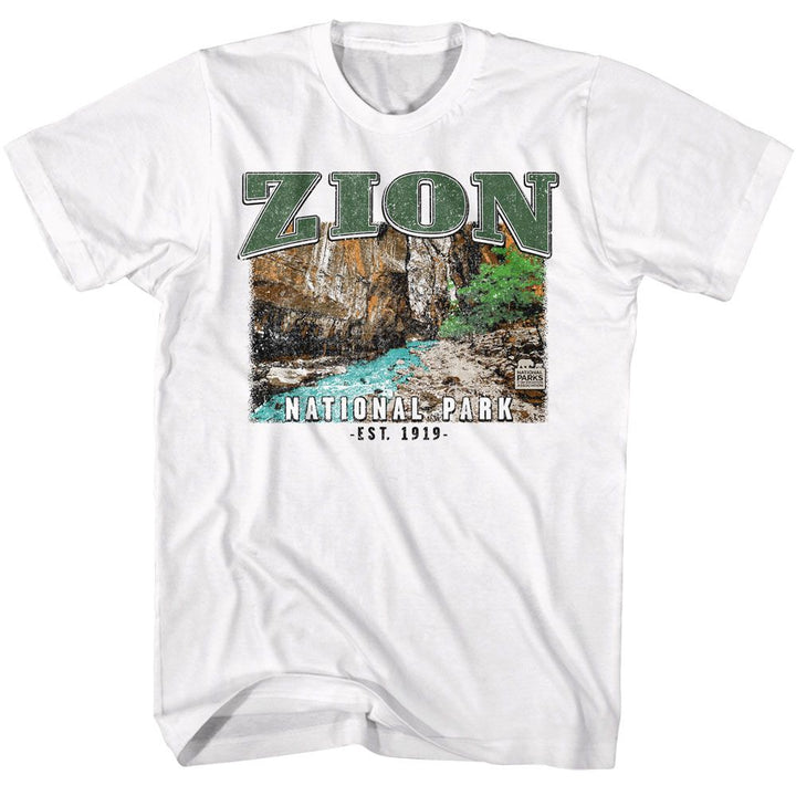 National Parks - Zion - American Classics - Solid White Adult Short Sleeve T-Shirt