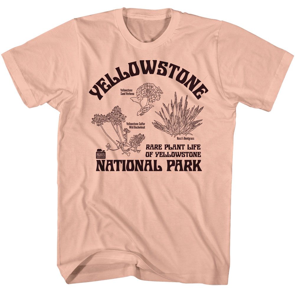 National Parks - Rare Plants Yellowstone - American Classics - Solid Orange Adult Short Sleeve T-Shirt