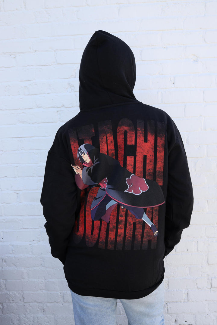 Naruto Shippuden Itachi Uchiha Mangekyo Sharingan Licensed Adult Hoodie