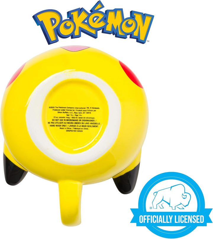 Pokemon Pikachu 3D Sculpted Ceramic Mug 20oz