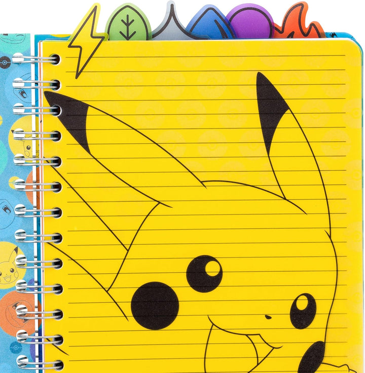 Pokemon Kanto Region Map Spiral Tabbed Notebook 8 x 5 Inches