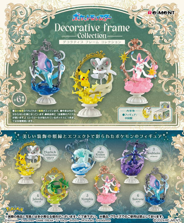 Re-ment Pokemon Decorative Frame Collection One Mystery Box